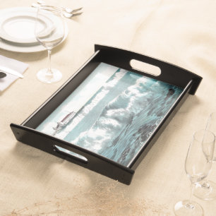 Long Beach Waves Serving Tray