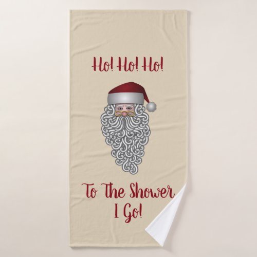 Long Beard Santa Bath Towel Set