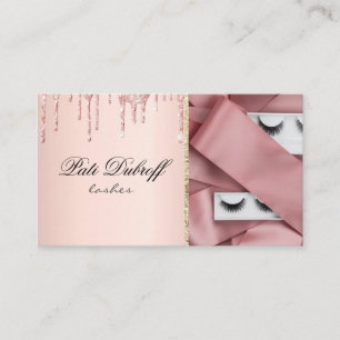 Long Beautiful Lashes Eyes and Brows Business Card