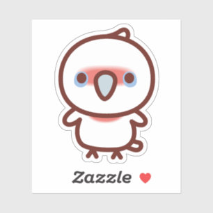 Long-billed corella sticker