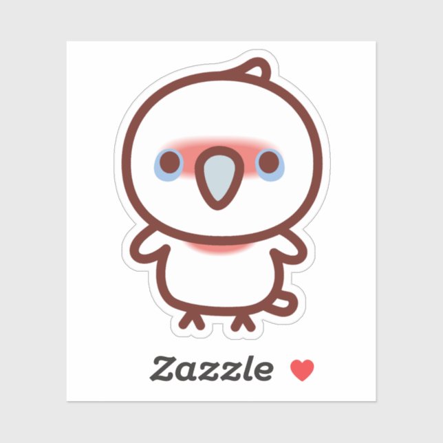 Long-billed corella sticker (Sheet)