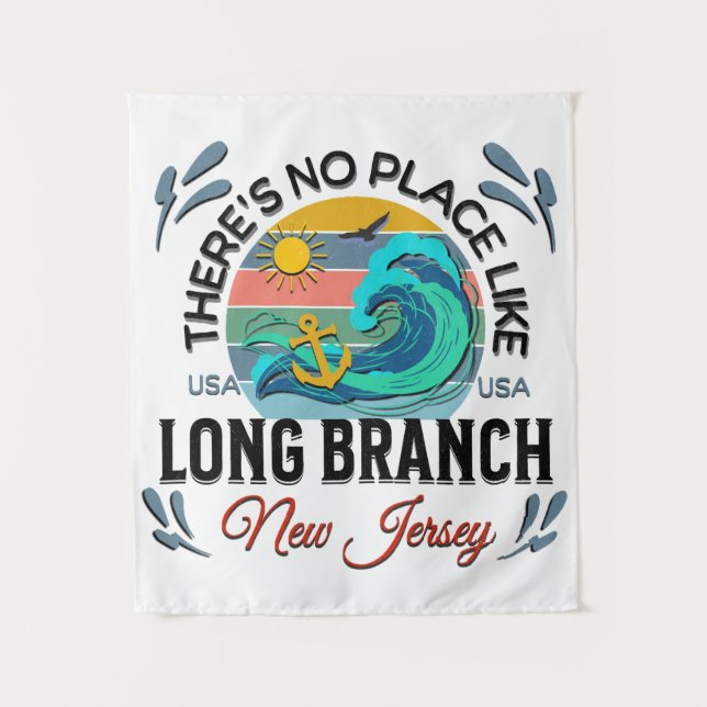 Long Branch, New Jersey Tapestry (Front)