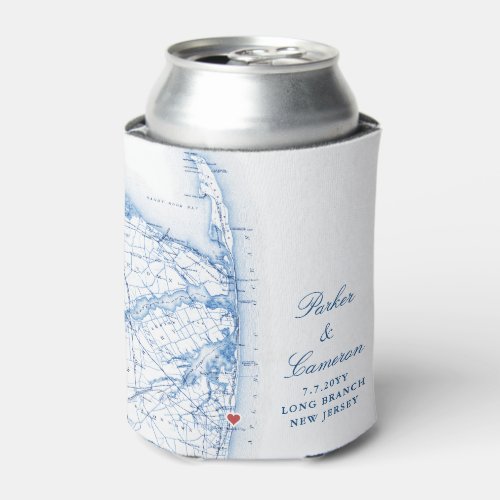 Long Branch New Jersey Wedding Favor Drink Can Cooler