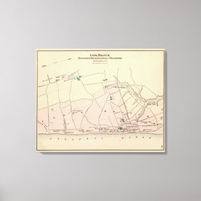 Long Branch, NJ Canvas Print (Front)