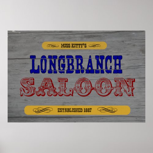 Long Branch Saloon Poster