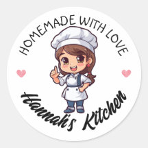 Long Brown Tied Hair Baker Kawaii Homemade Product