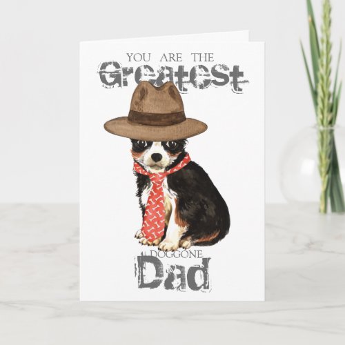 Long Coat Chihuahua Dad Card