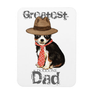 Long Coat Chihuahua Dad Magnet