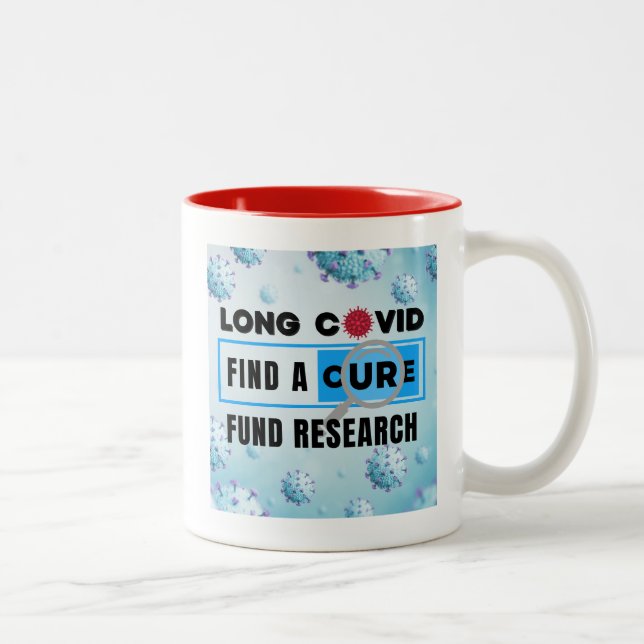 Long Covid - FUND RESEARCH Two-Tone Coffee Mug (Right)