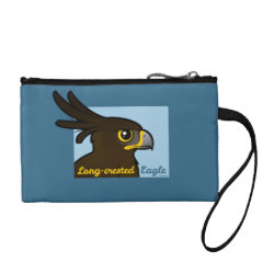 Long-crested Eagle Portrait Key Coin Clutch