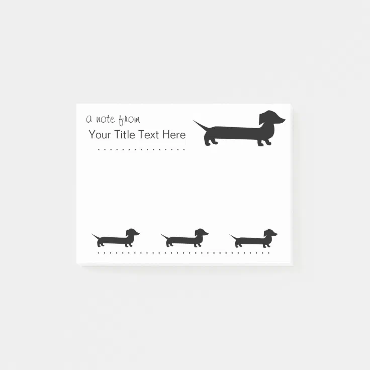 Long Dachshund Funny Drawing Post-it Notes | Zazzle Long Dachshund Funny Drawing Post-it Notes | Zazzle