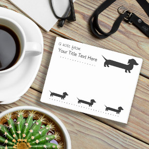 Long Dachshund Funny Drawing Post-it Notes