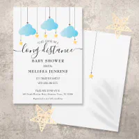 Long distance best sale baby shower invitations