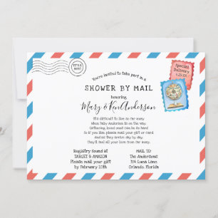Long Distance Baby Shower by Mail Invitation