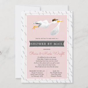 Long Distance Baby Shower by Mail Invitation