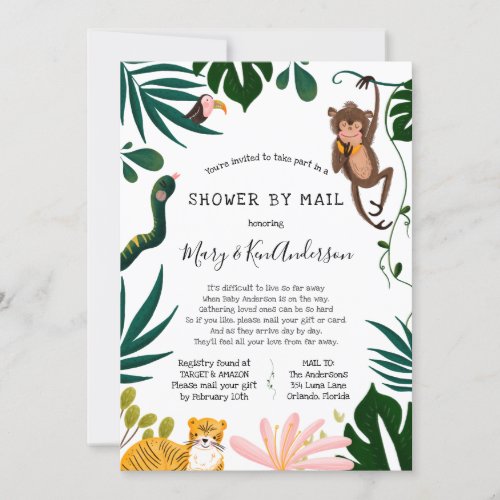 Long Distance Baby Shower by Mail Invitation