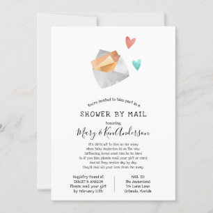 Long Distance Baby Shower by Mail Invitation