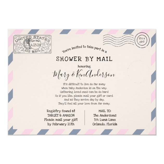 long distance baby shower invitation wording