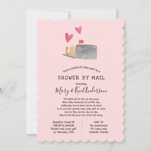 Long Distance Baby Shower by Mail Invitation