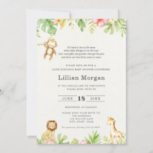 Long Distance Baby Shower by Mail Invitation