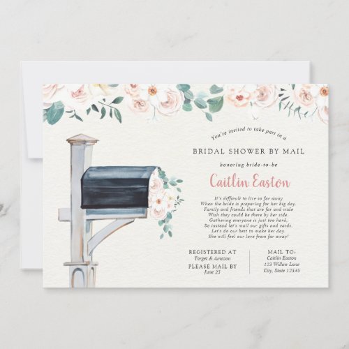 Long Distance Bridal Shower by Mail Invitation