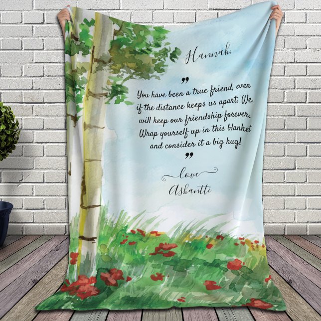 Long Distance Friendship Love Ones | COVID Message Sherpa Blanket (Creator Uploaded)