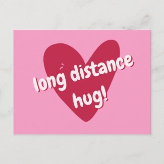 Long distance hug! Big Pink Heart