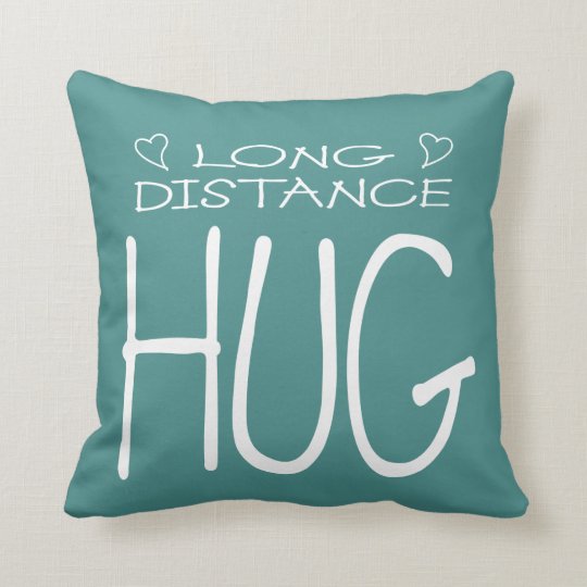 Long Distance Hug Throw Pillow