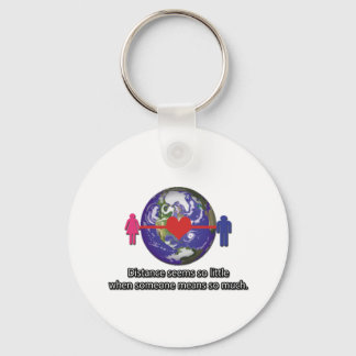Long Distance Relationship Couple Keychain