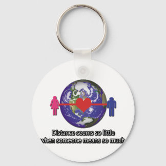 Long Distance Relationship Couple Keychain