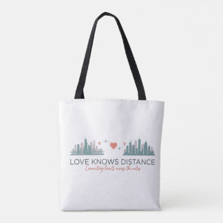 Long Distance Relationship Gift for couples Tote Bag