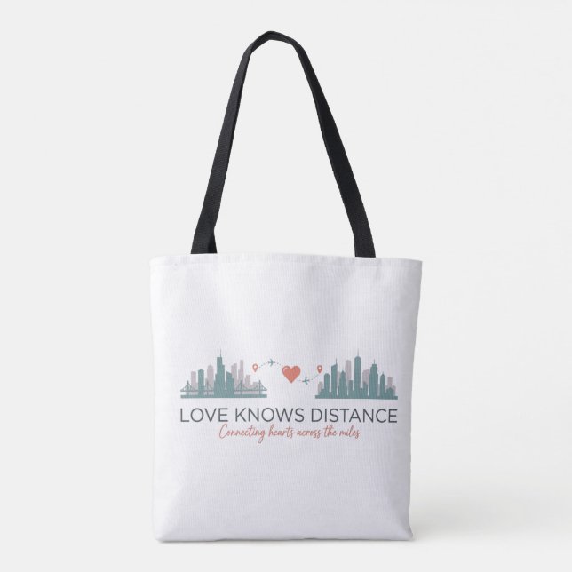 Long Distance Relationship Gift - Love  Tote Bag (Back)