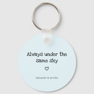 long distance relationship i miss you keychain