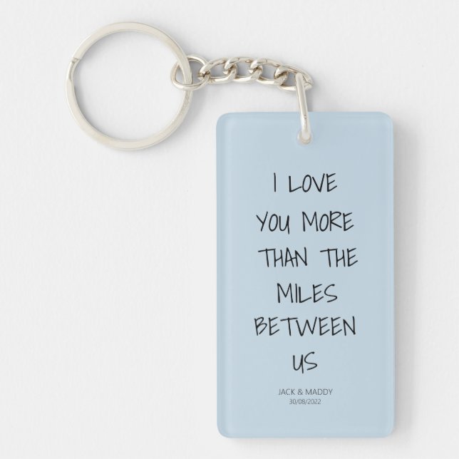 long distance relationship Keychain (Front)