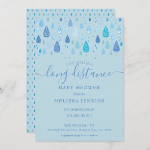 Long Distance Shower / Sprinkle By Mail Invitation