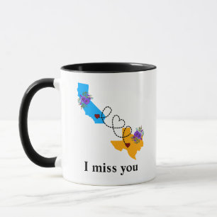 long distance USA state california-texas Mug