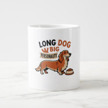 Long Dog Big Personality Cartoon