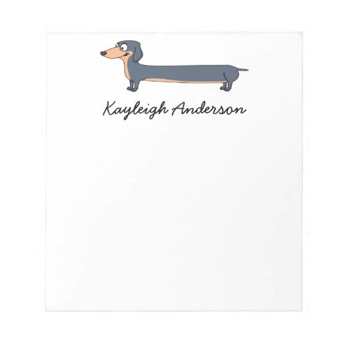Long Dog _ Dachshund 55 x 6 Notepad _ 40 pages