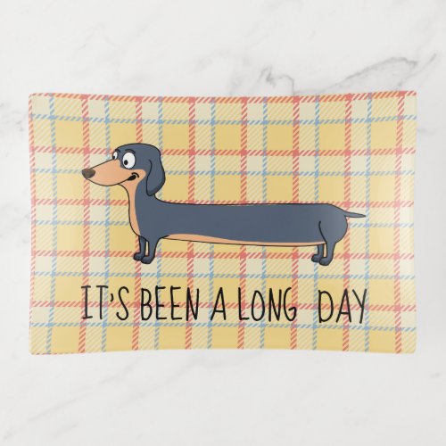 Long Dog Dachshund Trinket Tray