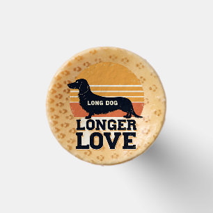 Long Dog Longer Love Vintage Dachshund Sunset Grap Golf Tees