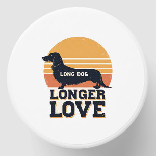 Long Dog Longer Love Vintage Dachshund Sunset Grap Mini Candle Favors