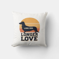 Long Dog Longer Love Vintage Dachshund Sunset Grap