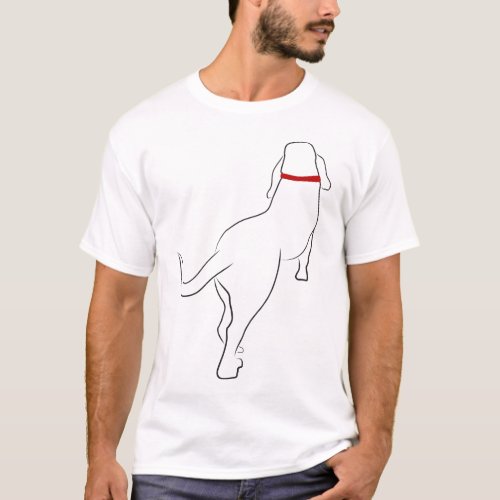 Long Dog Walking T_Shirt