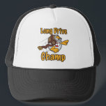 Long Drive Champion Trucker Hat<br><div class="desc">Long drive champ is ideal as a golf tournament hole prize for the longest drive winner. Get it on a t-shirt,  coffee mug or hat.</div>