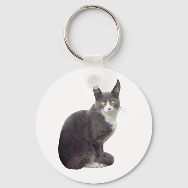 Long Eared Cat Keychain (Front)