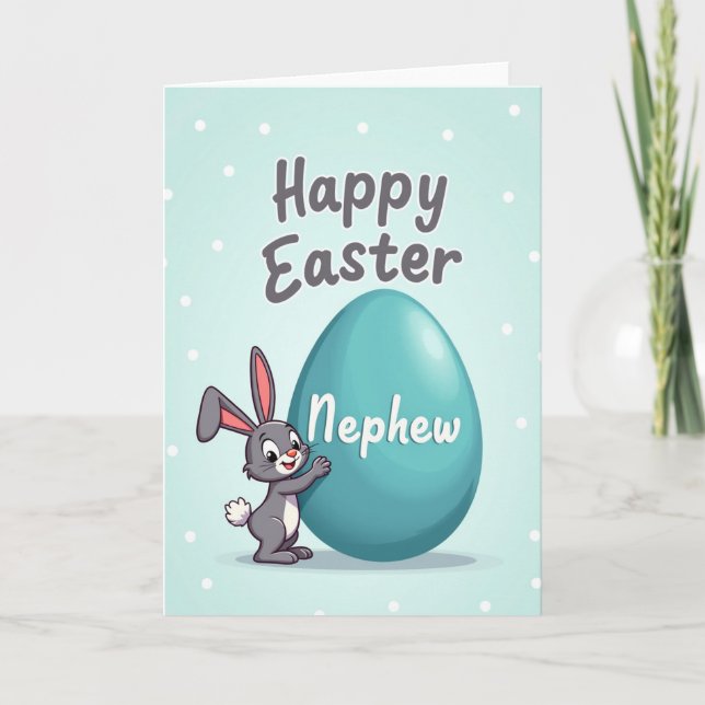 Long Eared Easter Joy Art Card (Front)