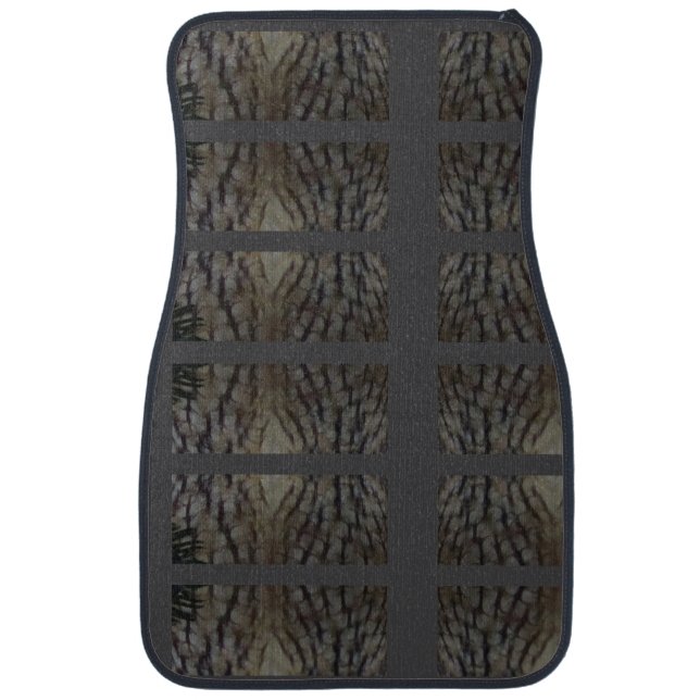 Long-eared Owl Feathers Pattern Car Floor Mat (Front)