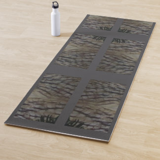 Long-eared Owl Feathers Pattern Yoga Mat