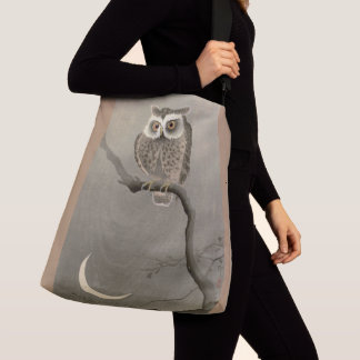 long-eared owl print crossbody bag