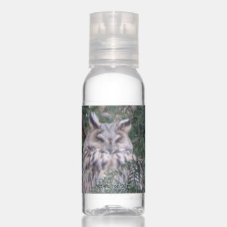 Long-eared Owl Travel Bottle Set Hand Sanitizer